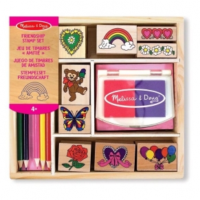 Melissa and Doug Приятелство - Дървени печати 